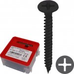 Vrut do sádrokartonu s plochou hlavou TMN 3,5 x 25 mm, křížová drážka PH, Q-box 250 ks + bit 8596119012154 – Hledejceny.cz