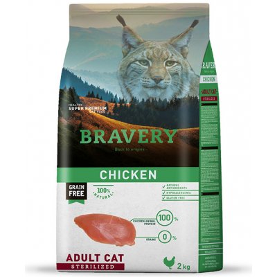 Bravery Cat Adult chicken 2 kg – Hledejceny.cz