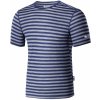 Pánské sportovní tričko Zulu Merino 160 Short Stripes modrá/šedá