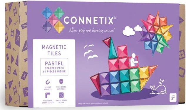 Connetix Tiles 64ks PASTEL