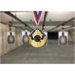 Akrylátová medaile Střelba krátké zbraně Zlatá – Hledejceny.cz