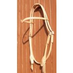MONTANA Westernová uzdečka čelenka do V hnědá – Zboží Mobilmania