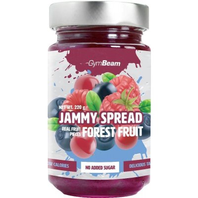 GymBeam Jammy Spread lesní ovoce 220 g – Zboží Dáma
