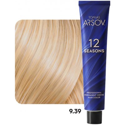 12 SEASONS Profesionální barva 9.39 Zlatavě perlová velmi světlá blond – Hledejceny.cz