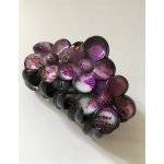 Skřipec do vlasů fialové květy – Zboží Dáma