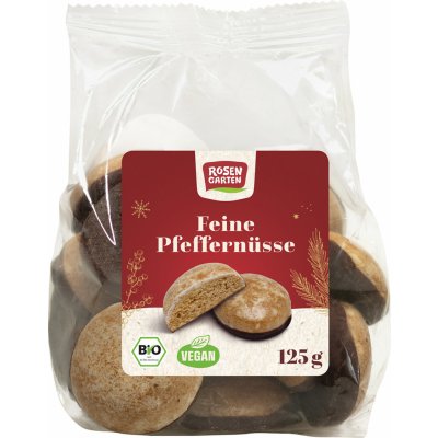 Rosengarten Bio kořeněné mini perníčky s hořkou čokoládou 125 g – Zboží Dáma