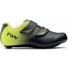 Boty na kolo Northwave Core Junior - black/yellow fluo