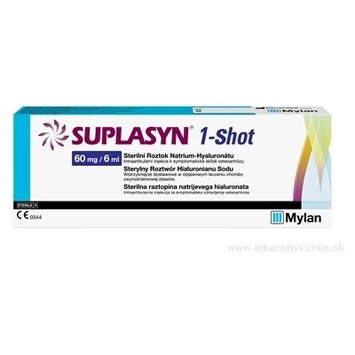 Stada SUPLASYN 1-Shot viskoelastický materiál sterilní roztok hyaluronátu sodného 60 mg 6 ml – Hledejceny.cz