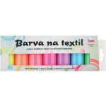 Anděl Přerov Barvy na textil světlý sada svítící ve tmě 7 x 15 g + šablony – Zboží Mobilmania