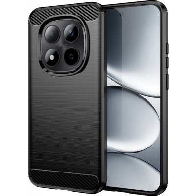 Carbon odolný gelový obal na Xiaomi Redmi Note 15 Pro 5G - černý – Zboží Živě