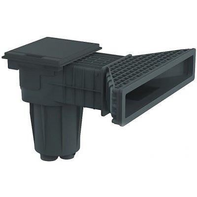 Vágner Pool X600-PRO Skimmer s mosaznými zástřiky do fólie tmavě šedý – Zboží Mobilmania