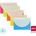 Obal spisový Deli Double A5 s klopou a drukem – Zboží Živě