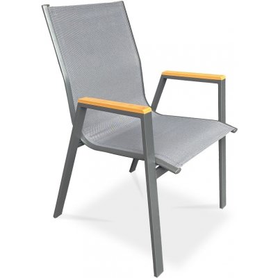Autronic Zahradní křeslo AZC-S1050 Grey – Zboží Dáma