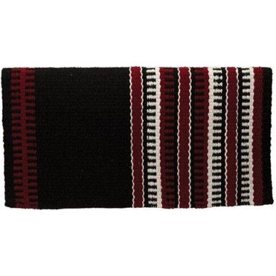 WEAVER Westernová deka 100% Zealand Wool se vzorem červená
