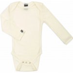 Merino body dětské dlouhý rukáv krémové white melange Smallstuff – Zboží Mobilmania