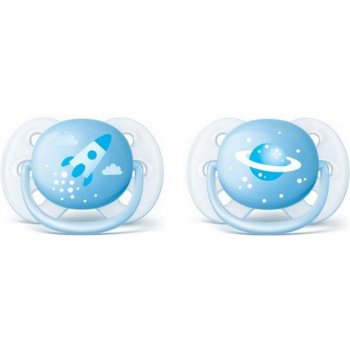 Avent Philips šidítko Ultrasoft Deco 2ks SCF222 chlapec