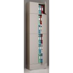 VCM Kancelářská skříň Lona XXL s otočnými dveřmi S nástavcem a zásuvkou, šedá – Zbozi.Blesk.cz