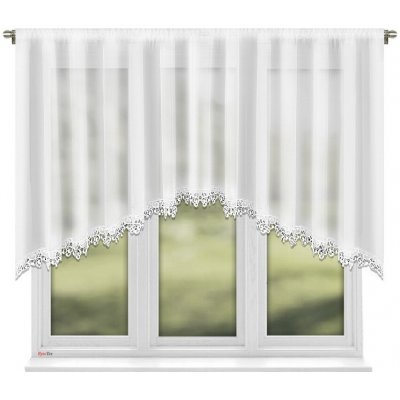 BytoTex Dekorační krátká záclona s řasící páskou LG284, 400x120 cm – Hledejceny.cz