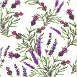 Ubrousky na dekupáž Lavender Twigs – Zboží Dáma