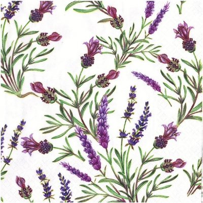 Ubrousky na dekupáž Lavender Twigs – Zboží Dáma