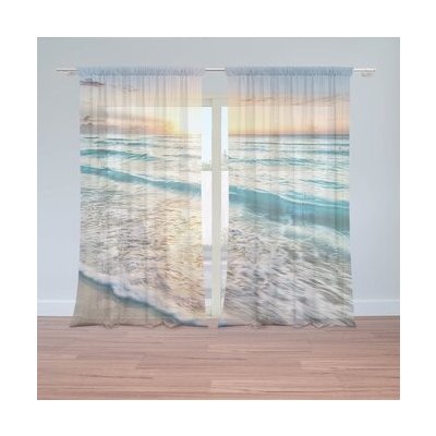 Sablio Záclony Vlny: 2ks 150x250cm – Hledejceny.cz