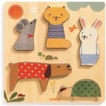 Djeco vkládací puzzle domácí mazlíčci 5 dílů – Hledejceny.cz
