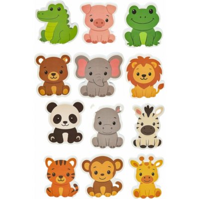 Kruzzel 26600 Pěnová zvířátka do koupele 12 ks – Zboží Mobilmania