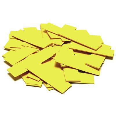 Tcm Fx Pomalu padající obdélníkové konfety 55x18mm žluté 1kg