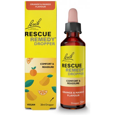 Rescue remedy kapky s příchutí manga a pomeranče 20 ml – Hledejceny.cz