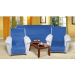 Bellatex přehoz na křeslo Korall micro 2 modrá 150 x 200 cm, 2 ks 65 x 150 cm – Sleviste.cz