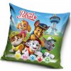 Dekorační povlak na polštáře Carbotex Tlapková Patrola Paw Patrol přátelé Marshall Chase Ruble Skye 40 x 40 cm