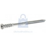 Vrut distanční stavební JUSTI-TEC, pozinkovaný 6x60 mm, T25, balení 200 ks – Hledejceny.cz