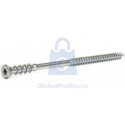 Vrut distanční stavební JUSTI-TEC, pozinkovaný 6x60 mm, T25, balení 200 ks – Hledejceny.cz