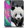 Pouzdro a kryt na mobilní telefon Samsung Pouzdro Head Case Samsung Galaxy A40 DIVOČINA – PANDA