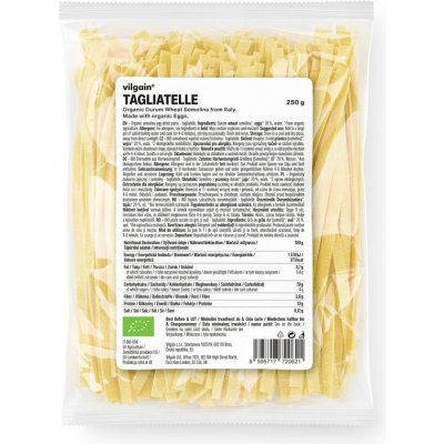 Vilgain Tagliatelle těstoviny bio vaječné semolinové 250 g – Zboží Dáma