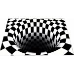 RealG RC-K-1175 Rohožka s 3D efektem černobílá iluze 60 x 90 cm – Zbozi.Blesk.cz
