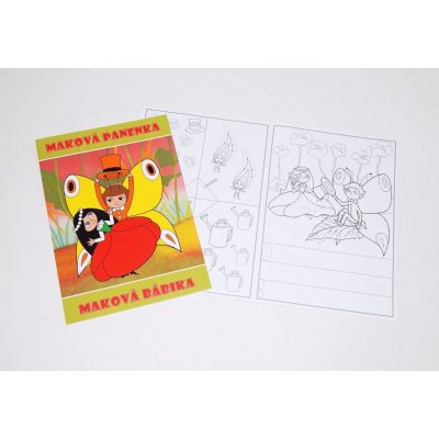 Maková panenka Omalovánky A4 – Zboží Dáma