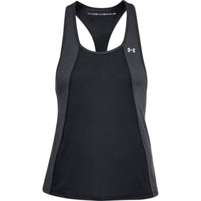 Under Armour Threadborne Fashion Tank Black Black Metallic Silver – Zboží Mobilmania