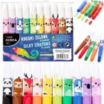 Derform Gelové voskové pastelky 10 barev vysouvací 469036 – Sleviste.cz