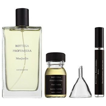 Bottega Profumiera Mon Jardin EDP 100 ml + EDP náplň 30 ml + plnitelný flakon 10 ml + trychtýř dárková sada