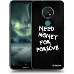 Picasee silikonový průhledný obal pro Nokia 7.2 - Black Dollar – Zboží Živě