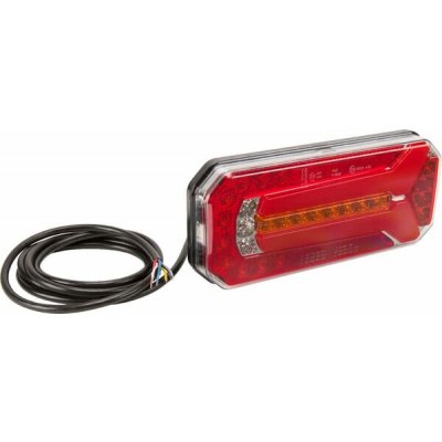 LA40051 Multifunkční zadní světlo LED, 12/24 V, obdélníkové, 236x104x61,5 mm, Kramp – Hledejceny.cz