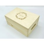 Dřevěná bedýnka na svatební přání Nápis: Naše svatba – Hledejceny.cz