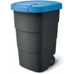 Prosperplast Popelnice s odolnými kolečky Wheeler antracit s modrým víkem 95 l