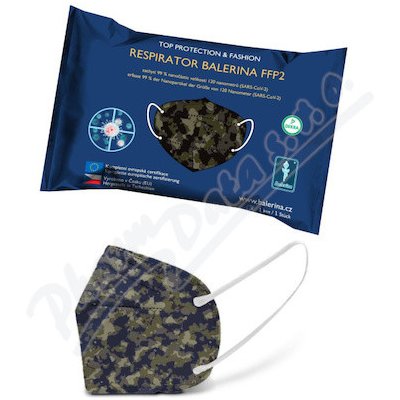 Balerina nanorespirátor PFHM731 FFP2 NR vzor č. 122 1 ks – Zbozi.Blesk.cz