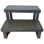 Hanscraft Schůdky k vířivce 2 stupně 63 cm hnědá 173016 – HobbyKompas.cz
