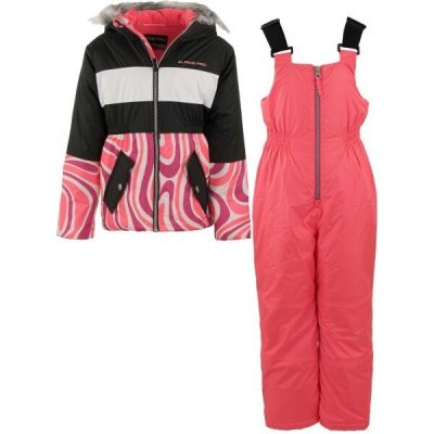 Alpine Pro Avero dětský lyžařský set růžová – Sleviste.cz