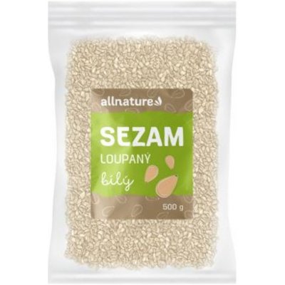 ALLNATURE Sezam bílý loupaný 500 g – Zbozi.Blesk.cz