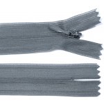 Spirálový zip no.3 skrytý nerozepínací 60cm - více barev color: 711 tmavě šedá – Hledejceny.cz
