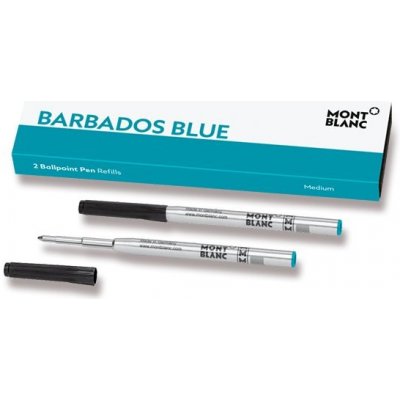 Montblanc Náplň do kuličkové tužky M 2 ks barbados blue 1503/7116219 – Zboží Mobilmania